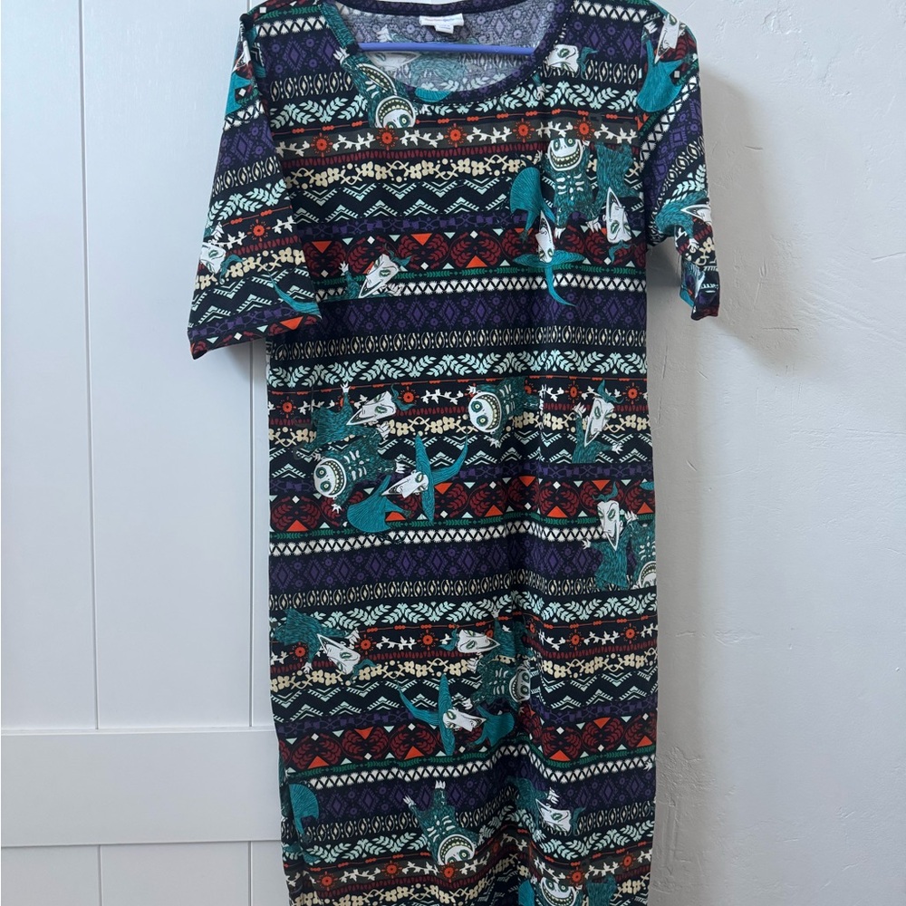 LuLaRoe Women's ***LIMITED EDITION*** Nightmare Before Christmas Midi Dress